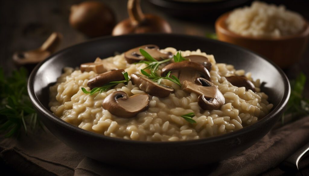 Risoto Vegetariano Cogumelos